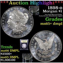 ***Auction Highlight*** 1898-o Morgan Dollar $1 Graded GEM+ DMPL By USCG (fc)