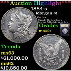 ***Auction Highlight*** 1884-s Morgan Dollar $1 Graded Select Unc By USCG (fc)