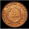 Image 3 : ***Auction Highlight*** 1870 Two Cent Piece 2c Graded Select Unc RB By USCG (fc)
