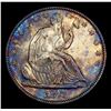 Image 2 : ***Auction Highlight*** 1871-p Seated Half Dollar 50c Graded Choice AU/BU Slider+ By USCG (fc)