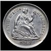 Image 2 : ***Auction Highlight*** 1867-s Seated Liberty Half Dime 1/2 10c Graded Select Unc By USCG (fc)