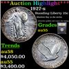 Image 1 : ***Auction Highlight*** 1927-s Standing Liberty Quarter 25c Graded Choice AU By USCG (fc)