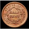 Image 3 : ***Auction Highlight*** 1855 Braided Hair Half Cent 1/2c Graded Choice+ Unc BN By USCG (fc)