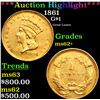 Image 1 : ***Auction Highlight*** 1861 Gold Dollar $1 Grades Select Unc (fc)