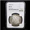 Image 2 : NGC 1878-s Morgan Dollar $1 Graded ms63 By NGC
