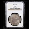 Image 2 : NGC 1882-o Colorfully Toned Morgan Dollar $1 Graded ms63 By NGC