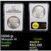 Image 1 : NGC 1886-p Morgan Dollar $1 Graded ms63 By NGC