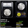 Image 1 : NGC 1885-p Morgan Dollar $1 Graded ms63 By NGC