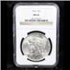 Image 2 : NGC 1922-p Peace Dollar $1 Graded ms62 By NGC