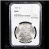 Image 2 : NGC 1888-p Morgan Dollar $1 Graded ms63 By NGC