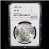 Image 2 : NGC 1887-p Morgan Dollar $1 Graded ms63 By NGC