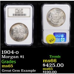 NGC 1904-o Morgan Dollar $1 Graded ms65 By NGC