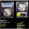 Image 1 : PCGS 1881-s Morgan Dollar $1 Graded ms65+ By PCGS