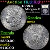 Image 1 : 1888-s Morgan Dollar $1 Graded Select Unc By USCG
