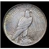 Image 3 : 1921-p Rainbow Toned Peace Dollar $1 Graded Select Unc By USCG