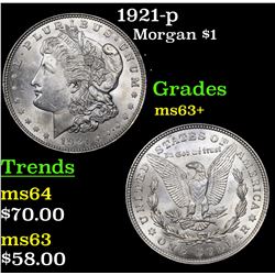 1921-p Morgan Dollar $1 Grades Select+ Unc