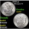Image 1 : 1921-p Morgan Dollar $1 Grades Select+ Unc