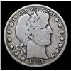 Image 2 : 1913-p Barber Half Dollars 50c Grades f, fine