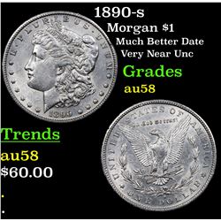 1890-s Morgan Dollar $1 Grades Choice AU/BU Slider