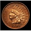 Image 2 : 1901 Indian Cent 1c Grades Unc Details