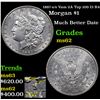 Image 1 : 1887-s /s Vam 2A Top 100 I3 R4 Morgan Dollar $1 Grades Select Unc