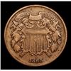 Image 2 : 1865 Two Cent Piece 2c Grades vf+