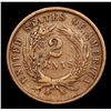 Image 3 : 1865 Two Cent Piece 2c Grades vf+