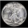 Image 2 : 1941-p Walking Liberty Half Dollar 50c Grades Choice+ Unc