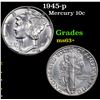 Image 1 : 1945-p Mercury Dime 10c Grades Select+ Unc