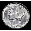 Image 2 : 1945-p Mercury Dime 10c Grades Select+ Unc