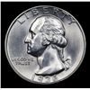 Image 2 : 1936-p Washington Quarter 25c Grades Unc Details
