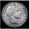 Image 2 : 1909-D Barber Quarter 25c Grades Choice AU