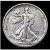 Image 2 : 1917-s Reverse Walking Liberty Half Dollar 50c Grades Choice AU