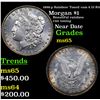 Image 1 : 1896-p Rainbow Toned vam 6 I3 R4 Morgan Dollar $1 Grades GEM Unc