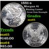 Image 1 : 1881-s Morgan Dollar $1 Grades GEM Unc