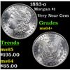 Image 1 : 1883-o Morgan Dollar $1 Grades Choice+ Unc