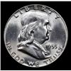 Image 2 : 1955-p Bugs Bunny Franklin Half Dollar 50c Grades Select Unc+ FBL