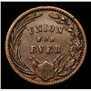 Image 3 : 1863 Union For Ever Washington Mounted Civil War Token 1c Grades xf+