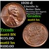 Image 1 : 1926-d Lincoln Cent 1c Grades Select Unc BN