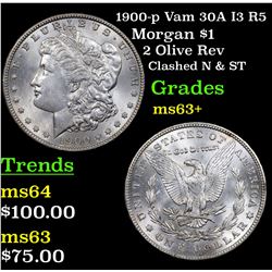 1900-p Vam 30A I3 R5 Morgan Dollar $1 Grades Select+ Unc