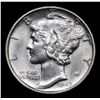 Image 2 : 1945-s Mercury Dime 10c Grades Select+ Unc