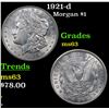 Image 1 : 1921-d Morgan Dollar $1 Grades Select Unc