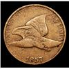 Image 2 : 1857 Flying Eagle Cent 1c Grades f+