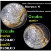 Image 1 : 1884-o Monster Rainbow Toned Morgan Dollar $1 Grades Select+ Unc