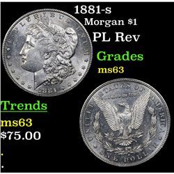 1881-s Morgan Dollar $1 Grades Select Unc