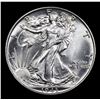 Image 2 : 1943-p Walking Liberty Half Dollar 50c Grades Choice+ Unc