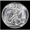 Image 2 : 1942-p Walking Liberty Half Dollar 50c Grades GEM+ Unc
