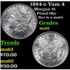 Image 1 : 1884-o Vam 4 Morgan Dollar $1 Grades BU+