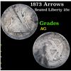 Image 1 : 1878-p Seated Liberty Quarter 25c Grades ag