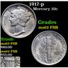 Image 1 : 1917-p Mercury Dime 10c Grades Select Unc FSB